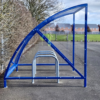 6-8 space original cycle shelter with galvanised Sheffield stands