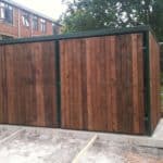 10 Space Amazon Eco Cycle Shelter - wood clad gates