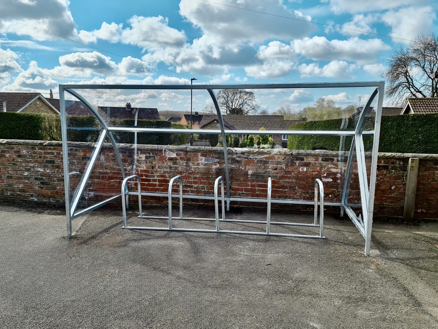 10 space original cycle shelter with toast cycle rack