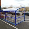 10 space oxford cycle shelter with sheffield cycle stands