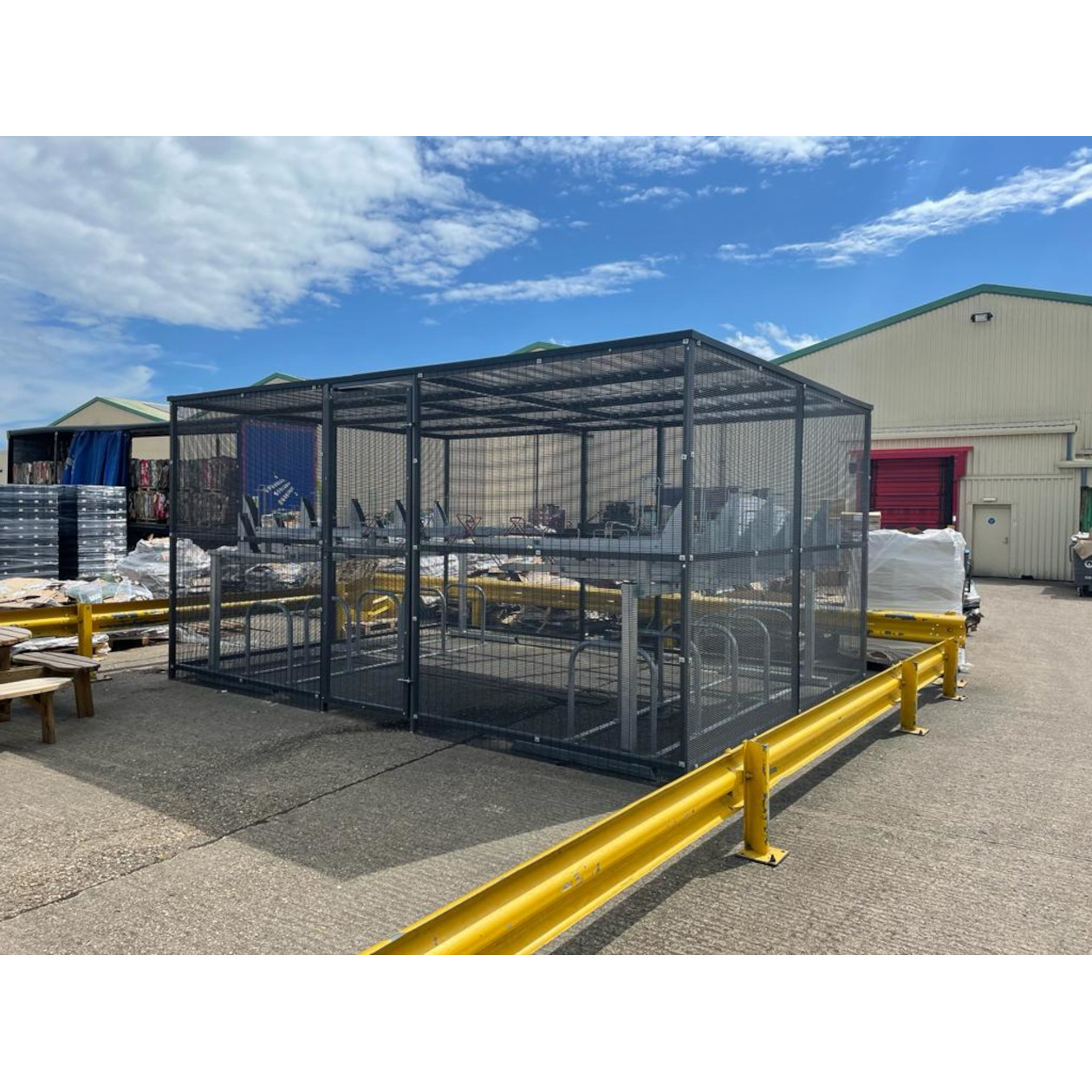 20 40 Space Two Tier Security Cycle Enclosure RS1
