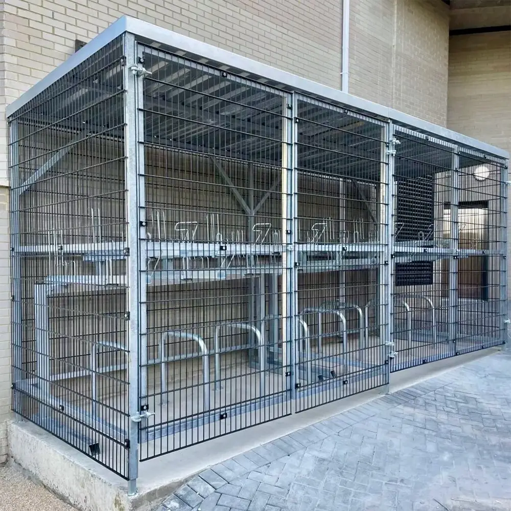 20/40 Space Two Tier Security Cycle Enclosure