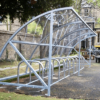 steel 20 space original cycle shelter outdoors