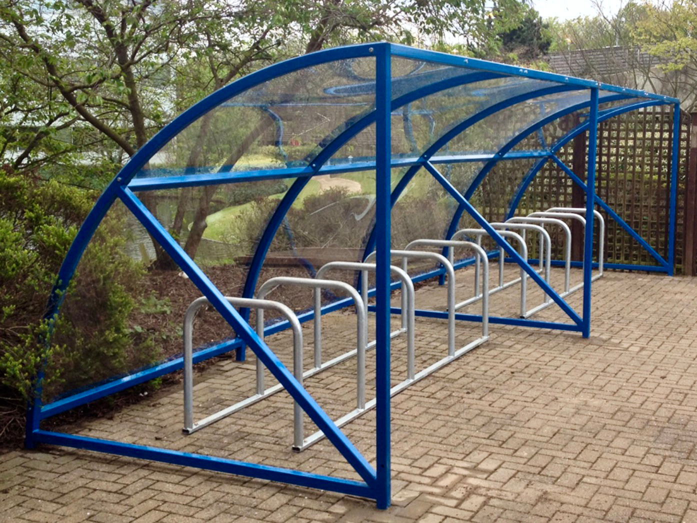 blue 20 space original cycle shelter