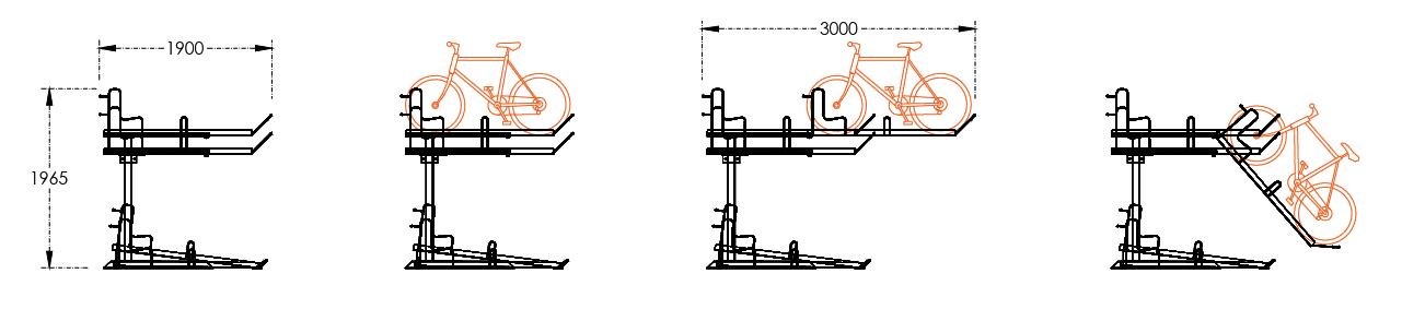 Two Tier E-Bike Rack - The Bike Storage Company