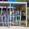 Bespoke Two Tier Open Fronted Amazon Shelter with Sheffield Lower and EasyGrip Two Tier Handles along with habitat paneling and sedum roofing