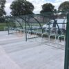 Paladin Mesh Fencing enclosure with 10 space Original Bike Shelters and Toastracks