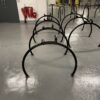 Jet-black powder coated Equilibrium Cycle Stands installed at Citypoint