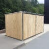 6-8 Space Amazon Eco Cycle Shelter installed externally