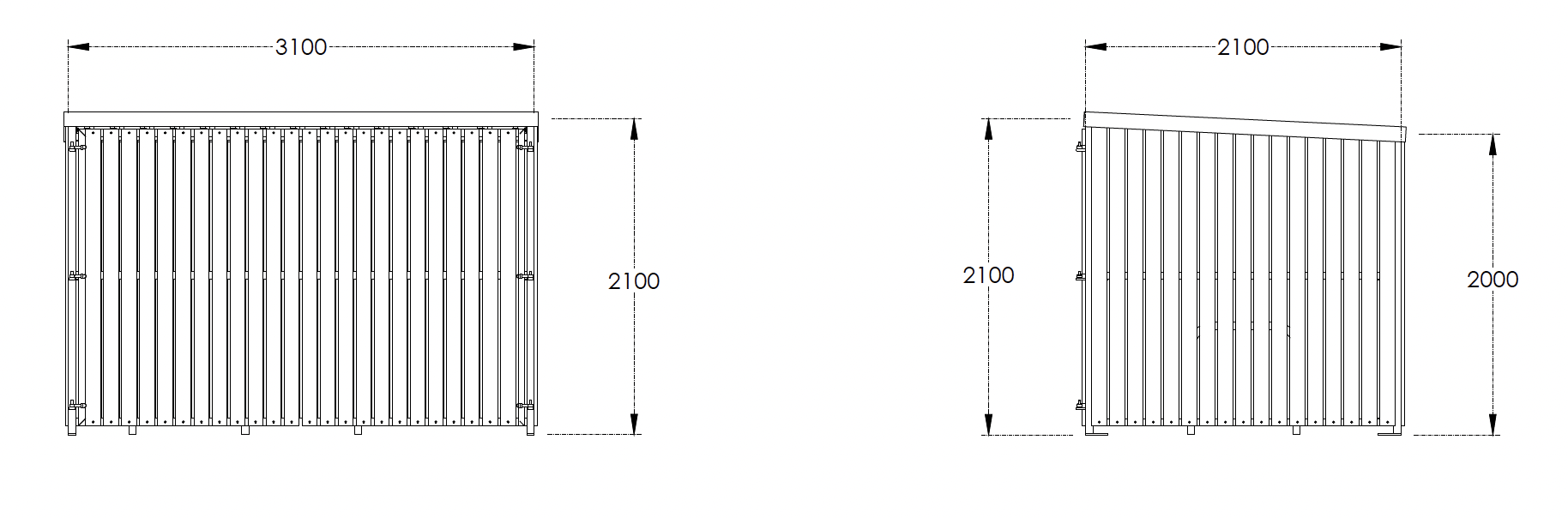 8 Space Amazon Eco Shelter Dimensions 