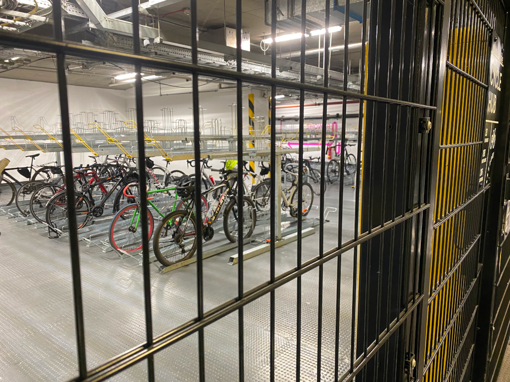 Twin Wire Security Mesh internal bike store