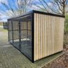 12 space fire retardant amazon eco cycle shelter with galvanised sheffield cycle stand