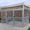 Habitat Panel Shelter w/ Sheffield Stands