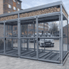 Habitat Panel Shelter w/ Sheffield Stands