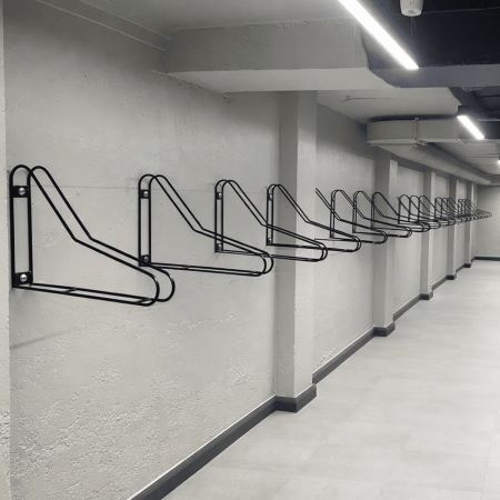 Space-Saving Vertical Cycle Rack - The Bike Storage Company