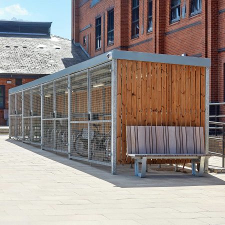 40 Space Amazon Eco Bike Shelter with Sedum Roofing
