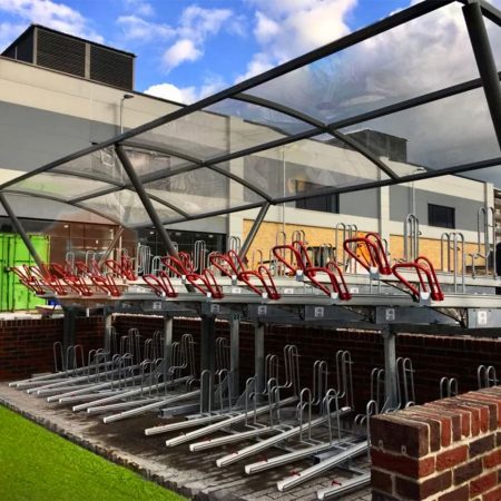 Premium Chelsea Two Tier Cycle Shelter - The Bike Storage Co